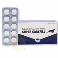  Super Carefill 80 mg - 10 Compresse di Tadalafil 20 mg e Dapoxetine 60 mg